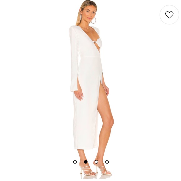 NBD Dresses & Skirts - NBD STUNNING WHITE CUT-OUT MAXI DRESS